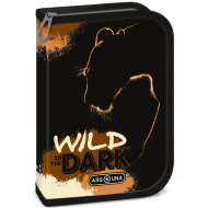 Ars Una: Wild in the dark penar pliabil umplut cu leu 12,8x19,3x3,6 cm
