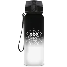 Ars Una: bidon mat cu gradient de culoare, fără BPA - 800 ml - Negru și Alb