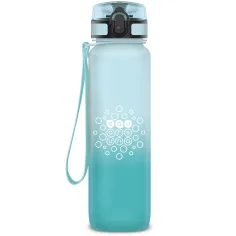 Ars Una: bidon motivațional fără BPA, cu gradient de culoare, mat - 1000 ml - Ice