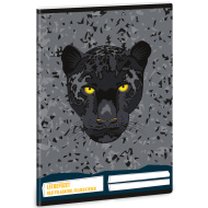 Ars Una: caiet pentru teme Black Panther, cu imprimeu de leopard, 38 file, A5