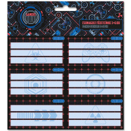 Ars Una: etichete pentru caiet Gamers HUD, pachet 3x6 buc.