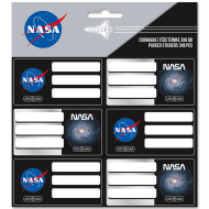 Ars Una: etichete pentru caiete cu model NASA, ambalate, 3x6 buc.