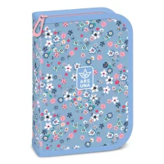 Ars Una: penar pliabil „Pearl Blossom” albastru, umplut, 12,8x19,3x3,6 cm