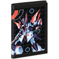 Ars Una: portofel A.R.M.S. cu imprimeu robot 9x12,5x2cm