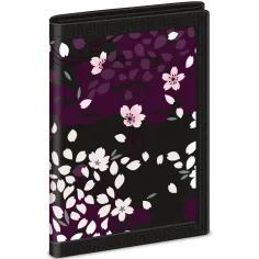 Ars Una: portofel cu flori de sakura 9x12,5x2cm