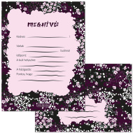 Ars Una: set de 10 invitații Sakura cu plic