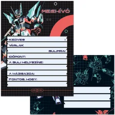 Ars Una: set de invitații A.R.M.S. cu roboți, 10 bucăți, cu plic