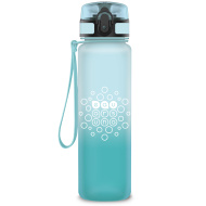 Ars Una: sticlă de 600 ml, mată, în degrade alb‑albastru deschis, fără BPA