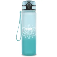 Ars Una: sticlă de 600 ml, mată, în degrade alb‑albastru deschis, fără BPA