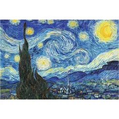 ArtFrame: Van Gogh - Noapte înstelată puzzle de 500 de piese cu ramă - Trefl imaginea 2
