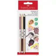 Ați spus: Faber-Castell: Set de creioane colorate în culori de piele "Children of the World", set de 3 bucăți