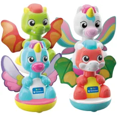 Baby Spin & Dream - jucărie pentru bebeluși unicorn și dragon, 1 buc. - Clementoni imaginea 2