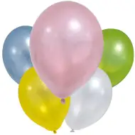 Baloane metalice pastelate – set de 8 bucăți
