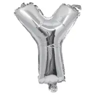 Balon folie în formă de literă argintie – litera Y 32cm