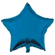Balon folie în formă de stea – albastru 46cm