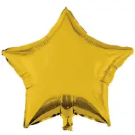 Balon folie în formă de stea – auriu 46cm