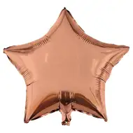 Balon folie în formă de stea – rose gold 46cm