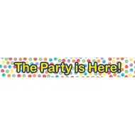 Banner „The Party is Here!” – set de 3 bucăți