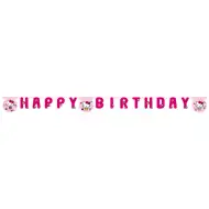 Banner de petrecere „Happy Birthday” cu Hello Kitty