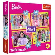 Barbie 4 în 1 puzzle - Trefl