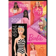 Barbie 65 ani puzzle Compact 1000 piese 50x70cm - Clementoni imaginea 2