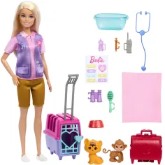 Barbie: Carieră de salvator de animale sălbatice cu accesorii - Mattel imaginea 3