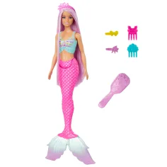 Barbie Dreamtopia: Păpușă cu coafură magică vânzătoare 2024 - Mattel imaginea 4