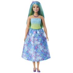 Barbie Dreamtopia: Păpușă prințesă în rochie cu fluturi albaștri - Mattel imaginea 3
