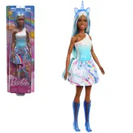 Barbie Dreamtopia: Păpușă unicorn în rochie cu curcubeu albastru - Mattel