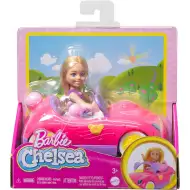 Barbie: Mașina decapotabilă cu ursuleț a păpușii Chelsea - Mattel