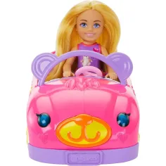 Barbie: Mașina decapotabilă cu ursuleț a păpușii Chelsea - Mattel imaginea 2