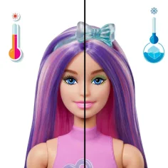 Barbie: Păpușă Color Reveal serie surpriză cu cățel balon - Mattel imaginea 2