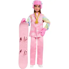 Barbie: Păpușa de carieră a 65-a aniversare - Păpușă snowboarder - Mattel imaginea 2