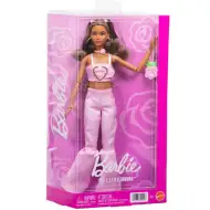 Barbie: Păpușă prietenă la modă în ținută cu model de trandafiri - Mattel