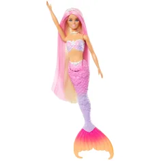 Barbie: Păpușă sirena care își schimbă culoarea cu accesorii - Mattel imaginea 3