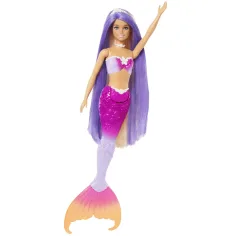 Barbie: Păpușă sirena care își schimbă culoarea cu accesorii - Mattel imaginea 4