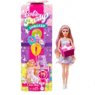 Barbie: Party Reveal păpușă surpriză cu cățeluș Bulldog Francez - Mattel