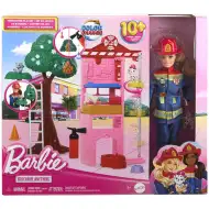 Barbie: Set de joacă stație de pompieri - Mattel