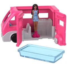 Barbie: Vehicule Mini BarbieLand - Set de rulote de vis - Mattel imaginea 4
