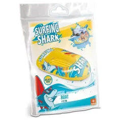 Barcă gonflabilă cu model de rechin 112cm - Mondo Toys imaginea 2