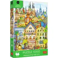 Barcelona la miezul nopții puzzle de 1000 de piese Prémium plus quality - Trefl