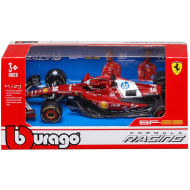 Bburago: Ferrari SF-25 F1, model de mașină de curse metalic 1/43 (Charles Leclerc #16)