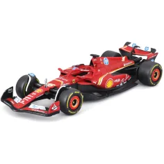 Bburago: Ferrari SF24 F1 mașină de curse model din metal, scară 1/43 imaginea 4
