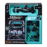 Bburago: Mașină de curse F1 1/43 - MB AMG W15 E Performance box pit