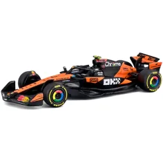Bburago: McLaren MCL39 Norris F1 (2025) mașină de curse, model auto din metal, scară 1/64 (Lando Norris #4) imaginea 2