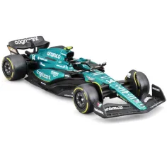 Bburago: Model auto din metal Aston Martin AMR23 F1 la scară 1/43 (Fernando Alonso #14) imaginea 2