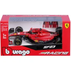 Bburago: Model auto din metal Ferrari SF23 F1 la scară 1/43 (Charles Leclerc #16) imaginea 4