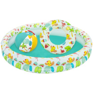 Bestway: Beachtastic piscină gonflabilă pentru copii, set 3 în 1 Ø 122 x 20 cm
