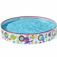 Bestway: Fill N Fun piscină pentru copii cu pereți rigizi, lumea subacvatică, Ø 152 x 25 cm