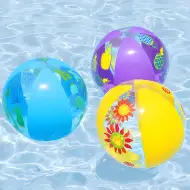 Bestway: Mingea de plajă colorată cu model Splash, disponibilă în mai multe variante, 51cm.
